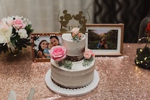 wedding cake with flowers