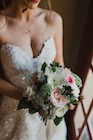 bride holding bouquet